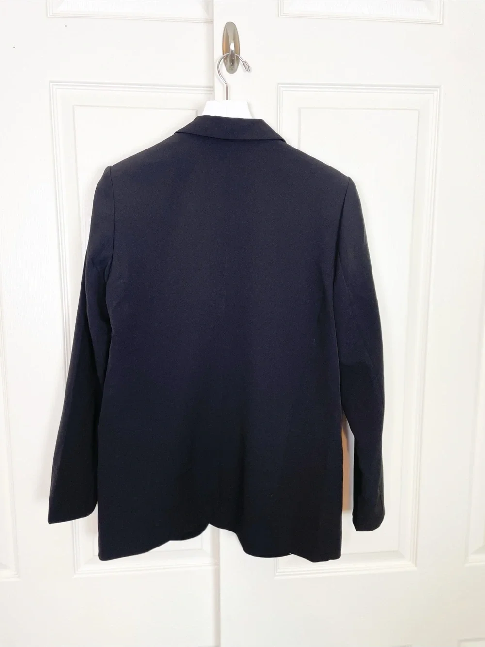 WHBM Black Relaxed Blazigan Open Front Blazer Jacket NWT Sz 10